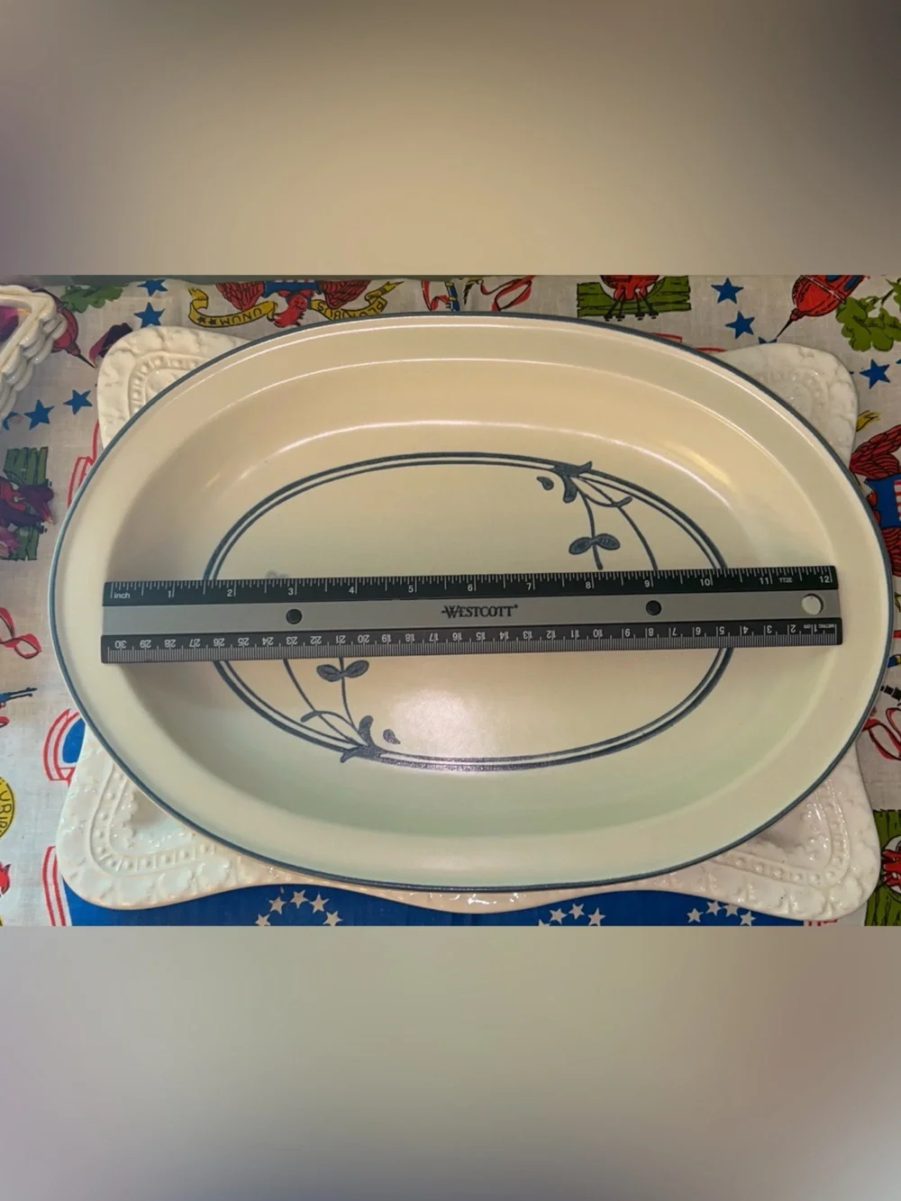 Pfaltzgraff Windsong pattern oval serving platte 14 inches